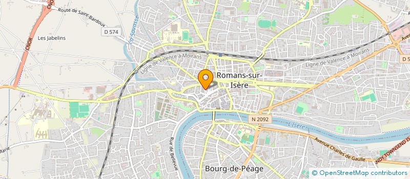 localisation de l'entreprise MADAME MARGARITA TESORO DOMINGUEZ  ROMANS-SUR-ISERE