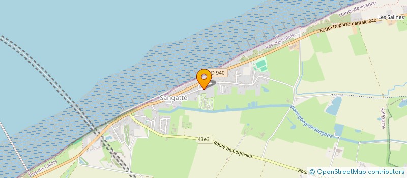 localisation de l'entreprise MADAME MARGAU FONTAINE  SANGATTE