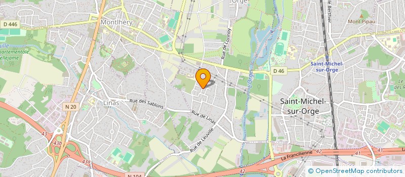 localisation de l'entreprise MADAME MARGAUD AZZARA à LONGPONT-SUR-ORGE