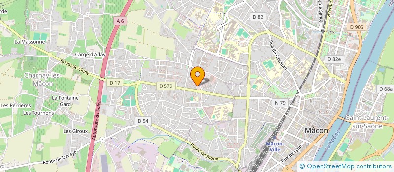 localisation de l'entreprise MADAME MARGAUD MAGNIN  CHARNAY-LES-MACON