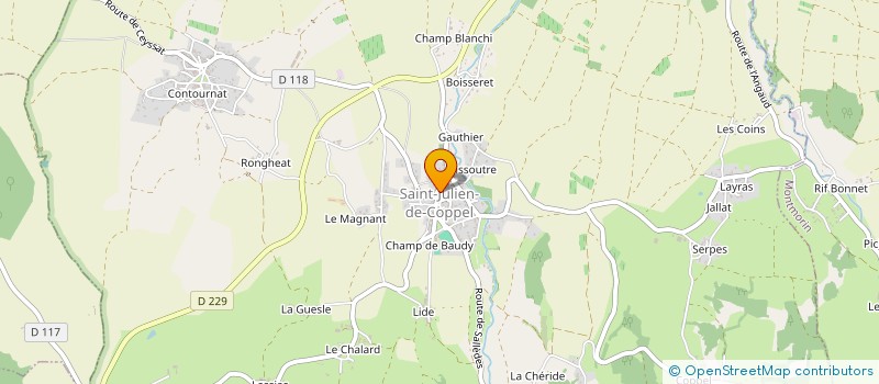 localisation de l'entreprise MADAME MARGAUD VARLOTEAUX  EGLISENEUVE-PRES-BILLOM