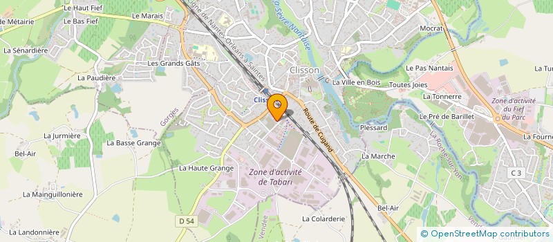 localisation de l'entreprise MADAME MARGAUX BABIN à CLISSON