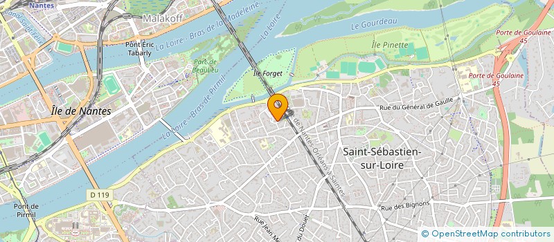 localisation de l'entreprise MADAME MARGAUX BADEAUD  SAINT-SEBASTIEN-SUR-LOIRE