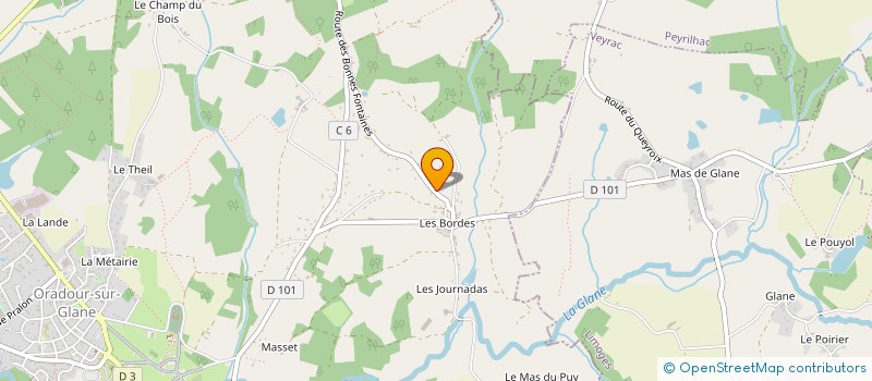localisation de l'entreprise MADAME MARGAUX BASTERREIX à ORADOUR-SUR-GLANE