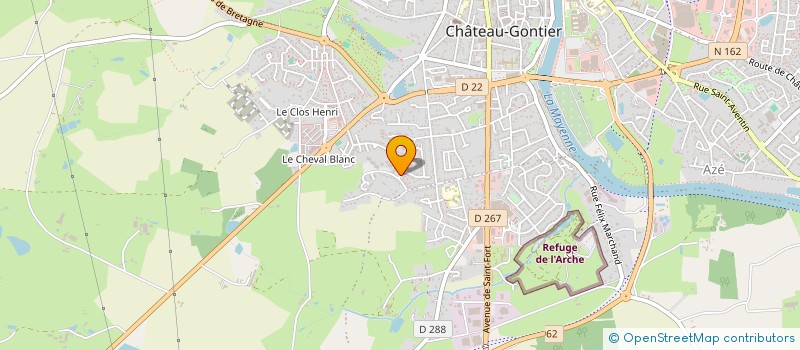 localisation de l'entreprise MADAME MARGAUX BEDOUET à CHATEAU-GONTIER-SUR-MAYENNE