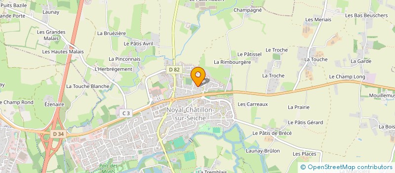 localisation de l'entreprise MADAME MARGAUX BERTHIER  NOYAL-CHATILLON-SUR-SEICHE