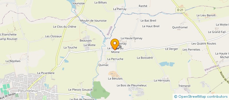 localisation de l'entreprise MADAME MARGAUX BERTHOUX  PLEUMELEUC