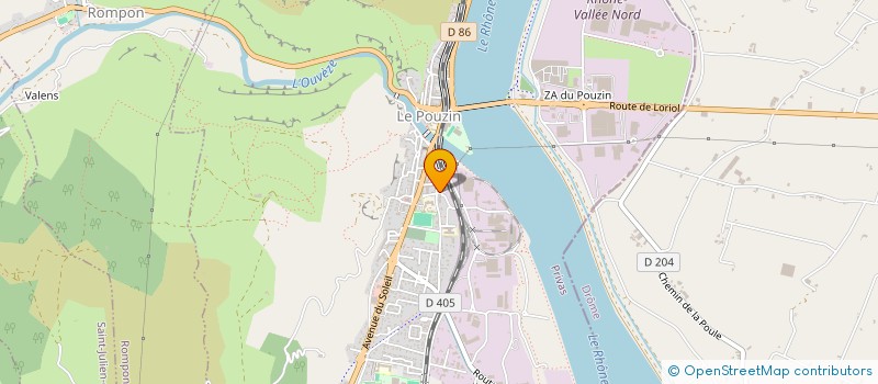 localisation de l'entreprise MADAME MARGAUX BIANCHIN  LE POUZIN