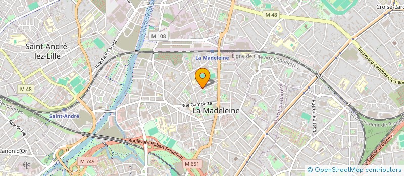 localisation de l'entreprise MADAME MARGAUX BIGO à LA MADELEINE