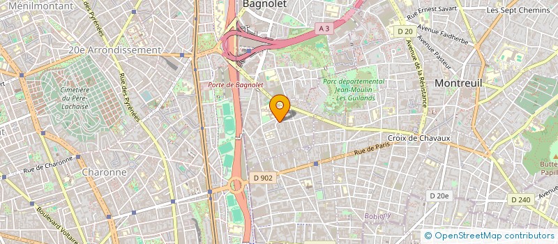 localisation de l'entreprise MADAME MARGAUX BIGOU à BAGNOLET