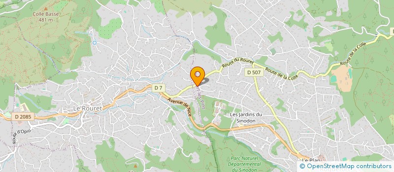 localisation de l'entreprise MADAME MARGAUX BLADANET  ROQUEFORT-LES-PINS