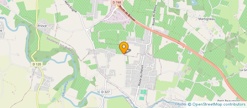 localisation de l'entreprise MADAME MARGAUX BLANCHARD  SAINT-MELAINE-SUR-AUBANCE