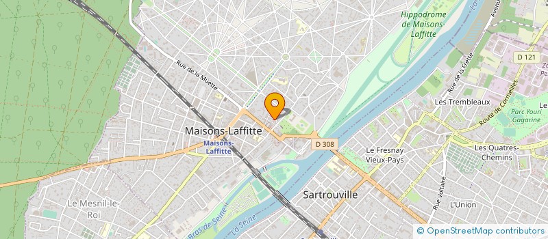 localisation de l'entreprise MADAME MARGAUX BOHIN  MAISONS-LAFFITTE