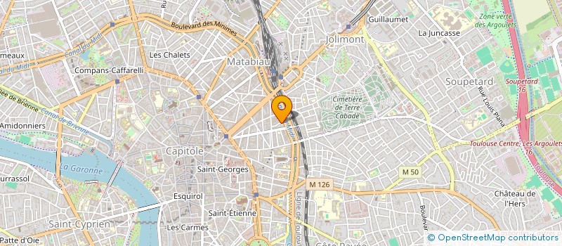 localisation de l'entreprise MADAME MARGAUX BOISSONNADE-CORP  TOULOUSE