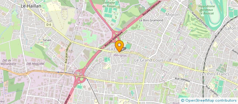 localisation de l'entreprise MADAME MARGAUX BONAFE  EYSINES