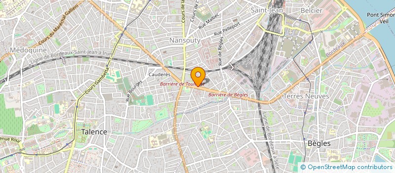 localisation de l'entreprise MADAME MARGAUX BOURRAGUE  BORDEAUX