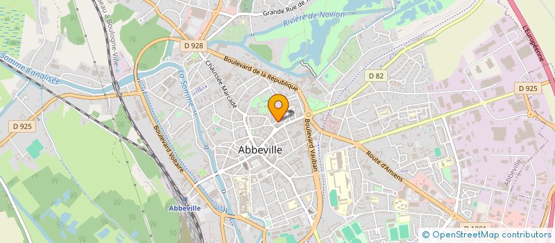 localisation de l'entreprise MADAME MARGAUX CAZIER à ABBEVILLE