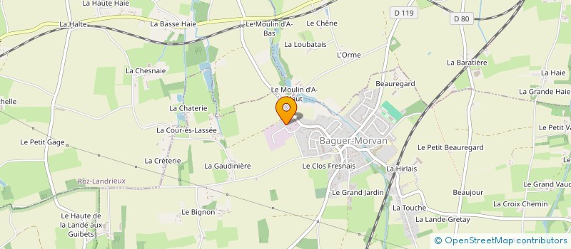 localisation de l'entreprise MADAME MARGAUX CHARTIER  BAGUER-MORVAN