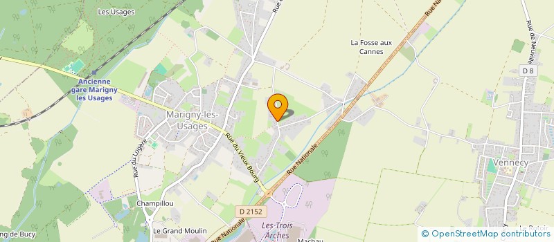 localisation de l'entreprise MADAME MARGAUX CLEMENT à MARIGNY-LES-USAGES