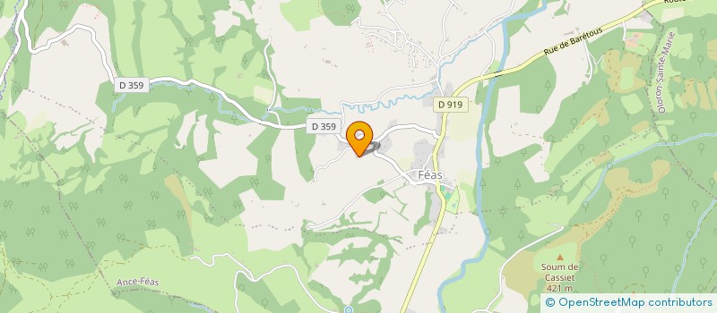 localisation de l'entreprise MADAME MARGAUX COSTE SEBIRAN  LARUNS