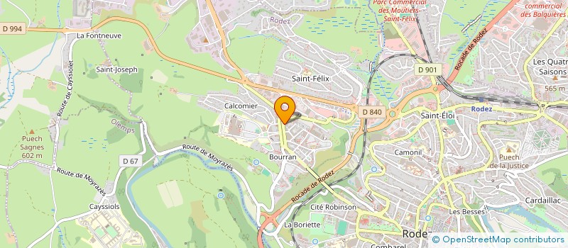 localisation de l'entreprise MADAME MARGAUX COULOMBEL à RODEZ