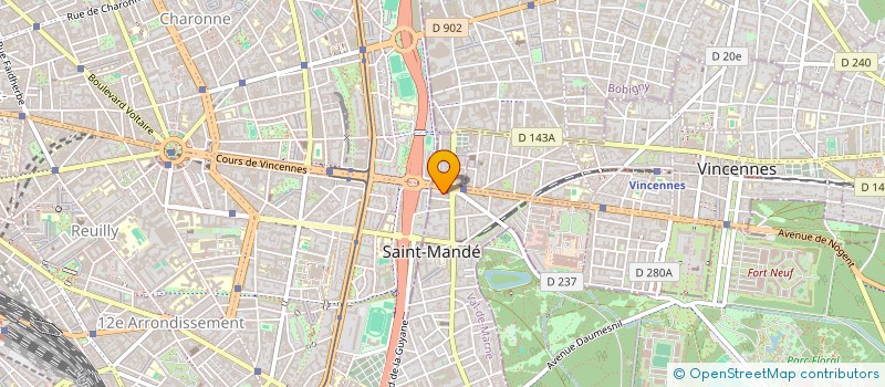 localisation de l'entreprise MADAME MARGAUX DARRIEUS  SAINT-MANDE