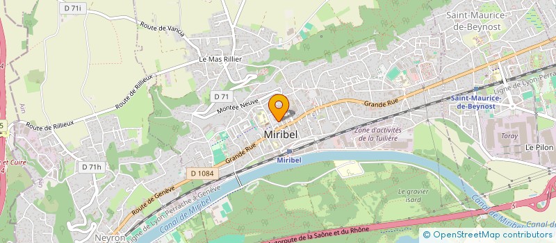 localisation de l'entreprise MADAME MARGAUX DELAIZE  MIRIBEL