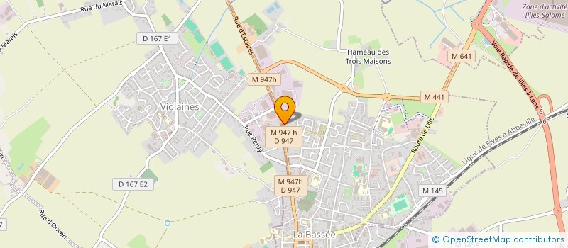 localisation de l'entreprise MADAME MARGAUX DUBOIS  LA BASSEE