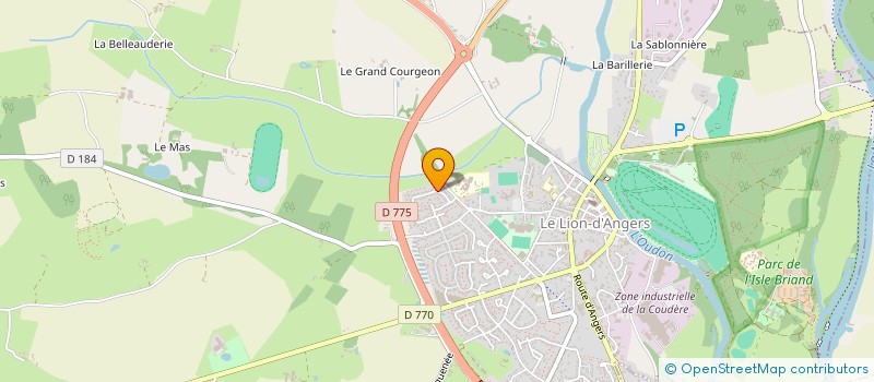 localisation de l'entreprise MADAME MARGAUX DUPORT  LE LION D'ANGERS