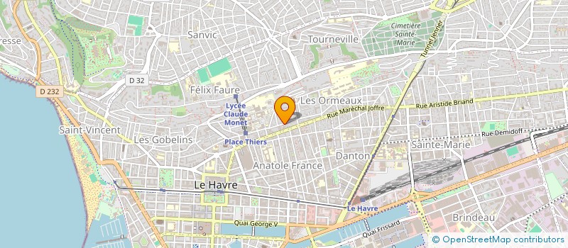 localisation de l'entreprise MADAME MARGAUX GAINCHE  LE HAVRE