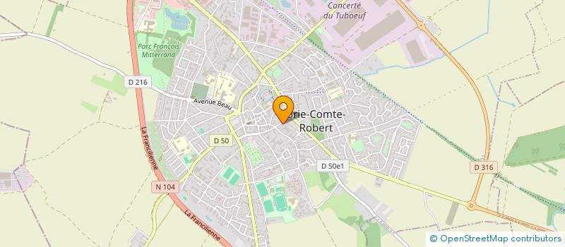 localisation de l'entreprise MADAME MARGAUX GILLET  BRIE-COMTE-ROBERT