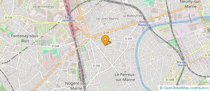 localisation de l'entreprise MADAME MARGAUX GIRARD  LE PERREUX-SUR-MARNE