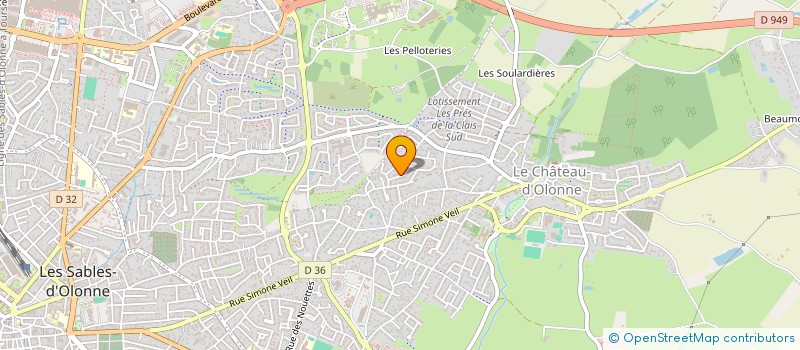 localisation de l'entreprise MADAME MARGAUX GUEDON  LES SABLES-D'OLONNE