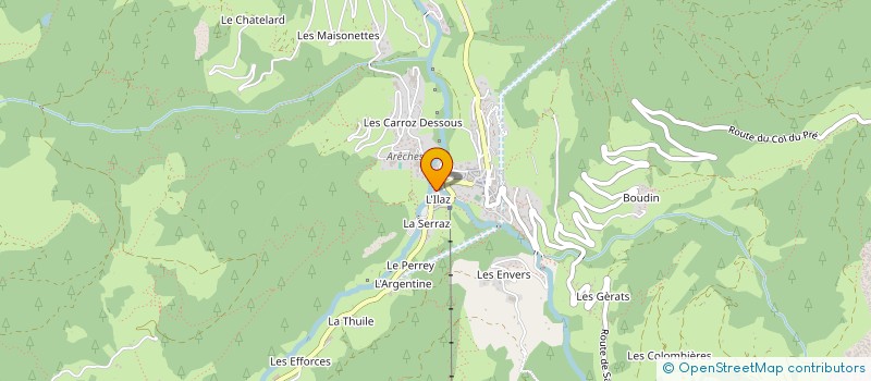 localisation de l'entreprise MADAME MARGAUX HOUDANT--CHAMBET-ROSSET à BEAUFORT