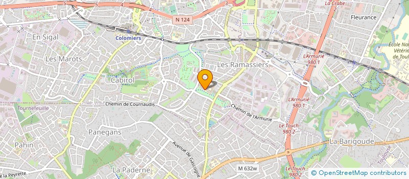 localisation de l'entreprise MADAME MARGAUX JOLLIVET à COLOMIERS
