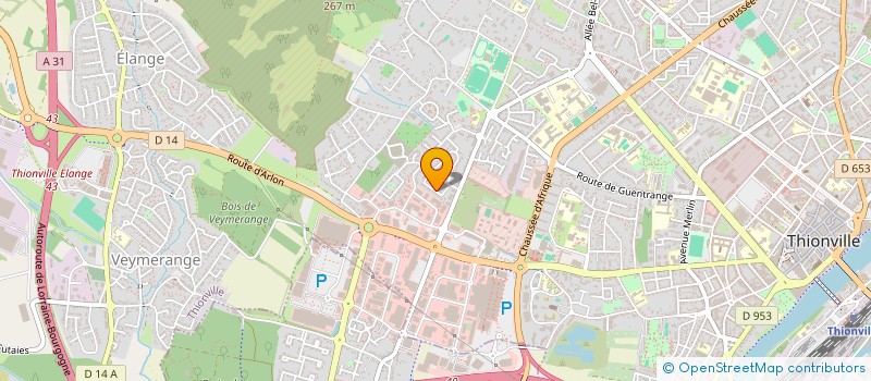 localisation de l'entreprise MADAME MARGAUX KIRBACH  THIONVILLE