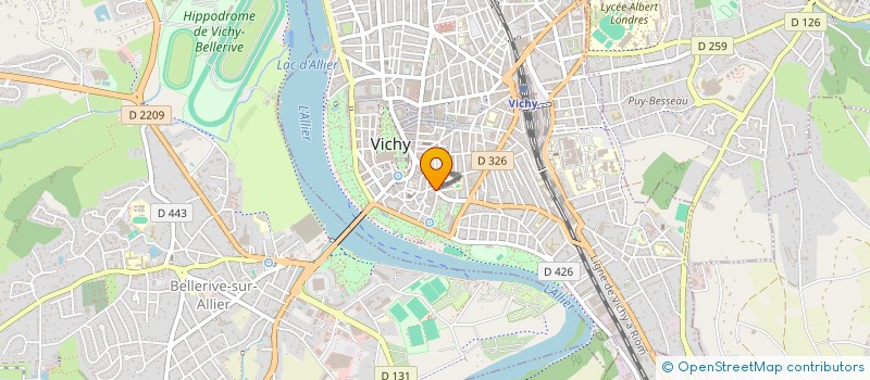 localisation de l'entreprise MADAME MARGAUX LADENT à VICHY