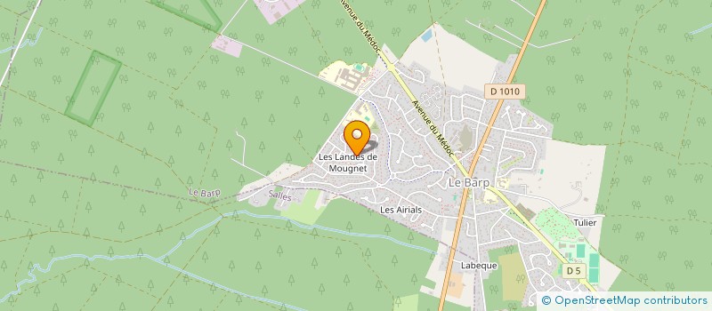 localisation de l'entreprise MADAME MARGAUX LAFOURCADE  LE BARP