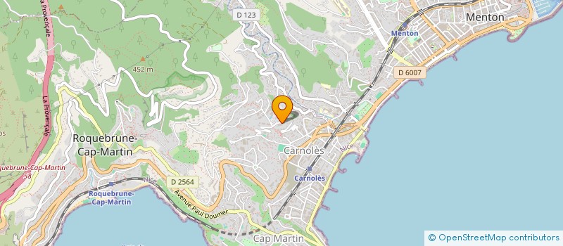 localisation de l'entreprise MADAME MARGAUX LE GUEN  ROQUEBRUNE-CAP-MARTIN