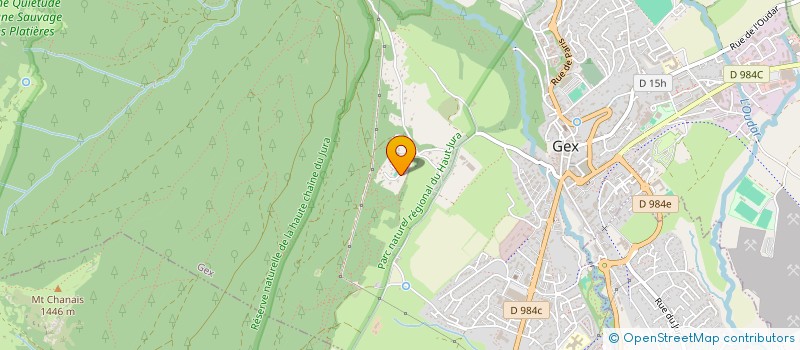 localisation de l'entreprise MADAME MARGAUX LE PRADO  GEX