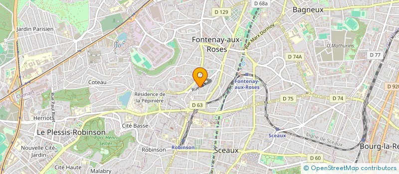 localisation de l'entreprise MADAME MARGAUX LIEUVIN à FONTENAY-AUX-ROSES