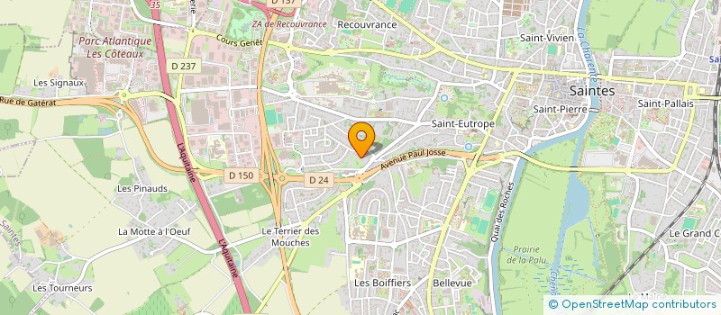 localisation de l'entreprise MADAME MARGAUX MALE  SAINTES