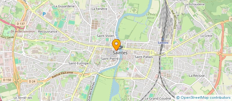 localisation de l'entreprise MADAME MARGAUX MARTIN  SAINTES