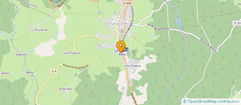 localisation de l'entreprise MADAME MARGAUX MATEO  LA CHAISE-DIEU