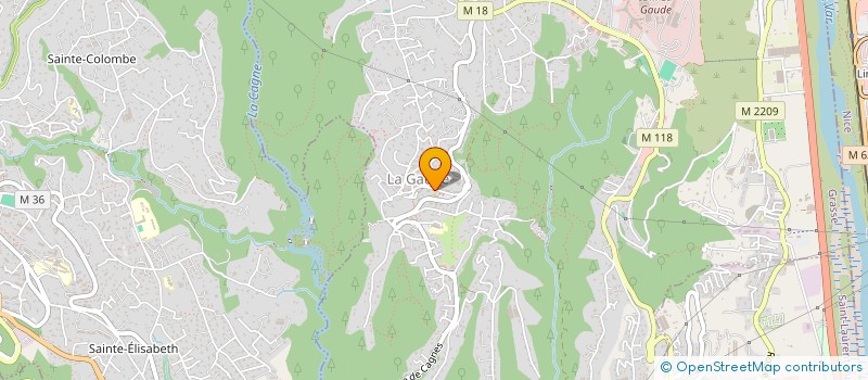 localisation de l'entreprise MADAME MARGAUX MEDEIROS  LA GAUDE