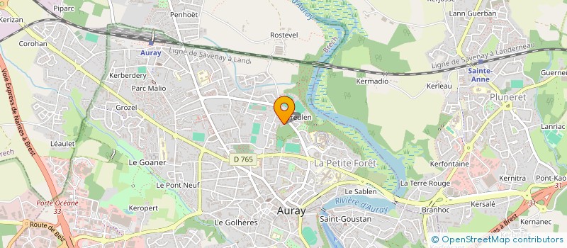 localisation de l'entreprise MADAME MARGAUX MEGNIN à AURAY