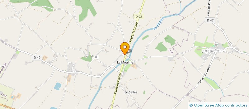 localisation de l'entreprise MADAME MARGAUX MEYSSONNIER  CUQ