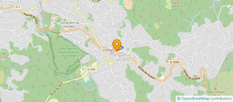 localisation de l'entreprise MADAME MARGAUX MILLET  ROQUEFORT-LES-PINS