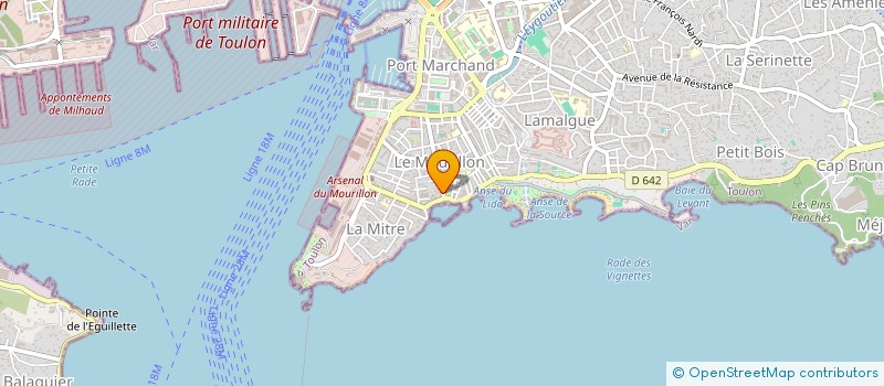 localisation de l'entreprise MADAME MARGAUX MONTIGNY  TOULON