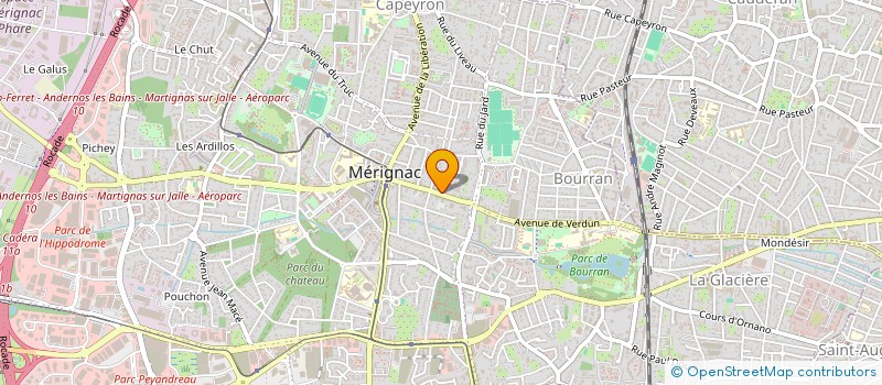 localisation de l'entreprise MADAME MARGAUX MOREL  MERIGNAC